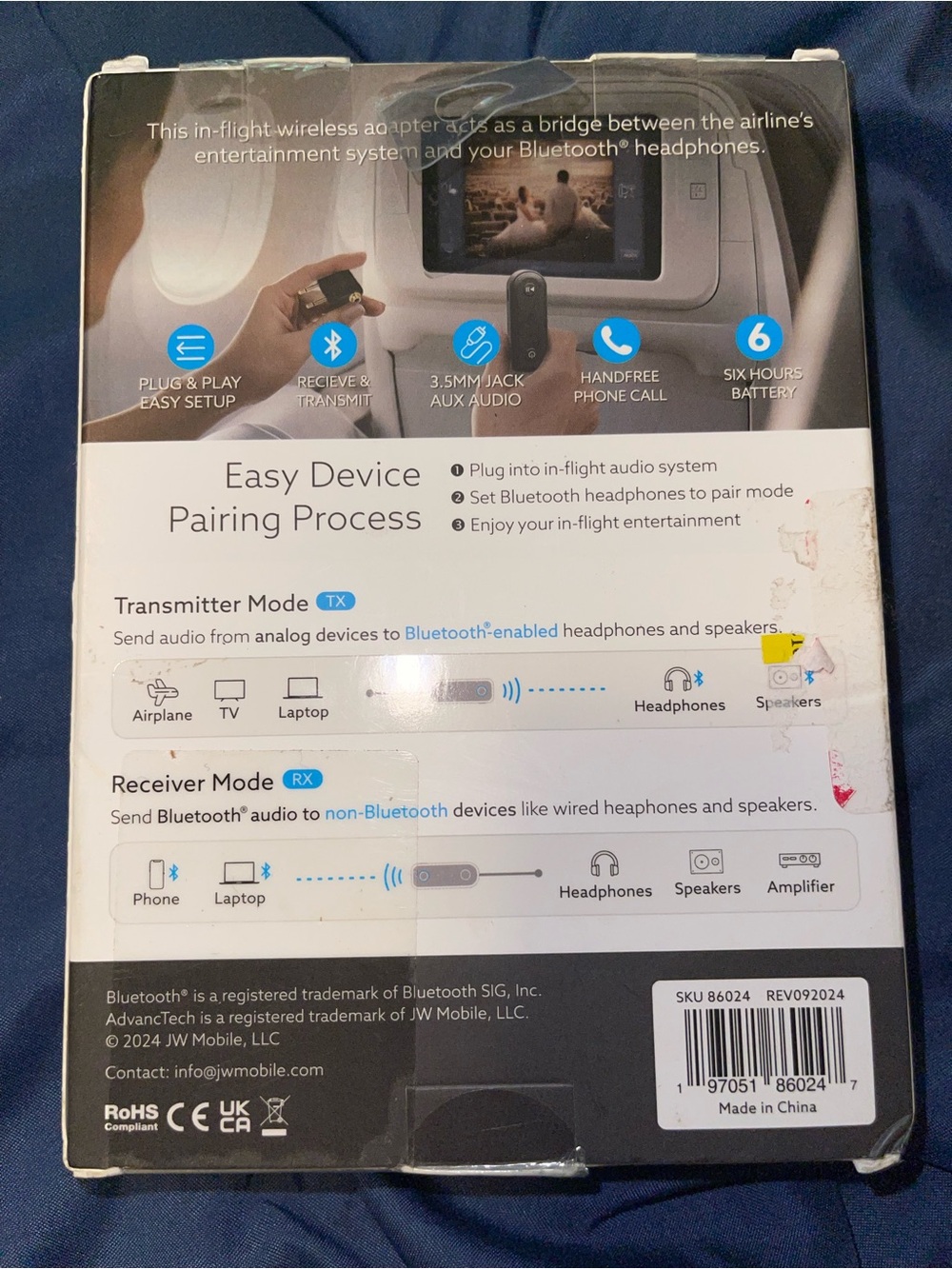 Advanctech In-Flight Wireless Adapter — Black - Picture 2 of 2